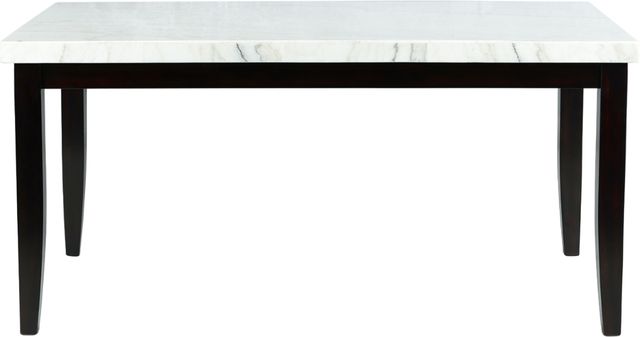 Steve Silver Co. Westby White Marble Top Dining Table with Ebony Base-1