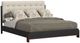 Flexsteel® Waterfall Ebony Queen Upholstered Panel Bed-0