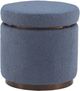 Linon Sunny Blue Storage Ottoman-0
