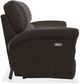 La-Z-Boy® Reese Power La-Z Time® Dark Brown Leather Full Reclining Sofa-4