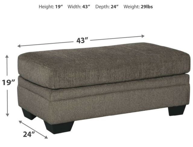 Signature Design by Ashley® Dorsten Slate Ottoman-3