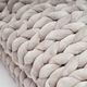 Hush Knit Grey Weighted Blanket-1