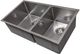 ZLINE Chamonix 33" Satin Stainless Steel Undermount Double Bowl Kitchen Sink with Bottom Grid-1
