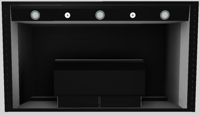 Vent-A-Hood® Designer Series 42" Black Wall Mounted Range Hood-3