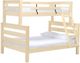 Crate Designs™ Furniture TimberFrame Unfinished Twin XL/Queen Offset Bunk Bed-0