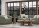 International Furniture Direct Suomi Olive Green Armchair-2