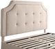 Malouf® Carlisle Oat King Upholstered Headboard-0
