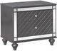Crown Mark Refino Graphite Nightstand-0