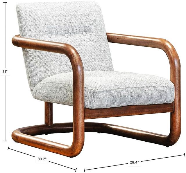 LH Home Scale Curbside Brown/Ivory Club Chair-2