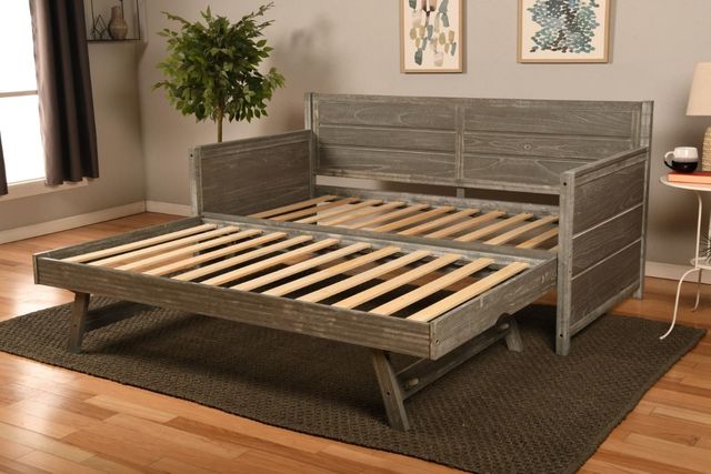 Kodiak Furniture Marisa Weathered Gray Twin Daybed includes Pop Up Trundle-2