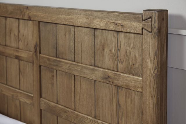 Vaughan-Bassett Dovetail Natural California King Board and Batten Panel Bed-2