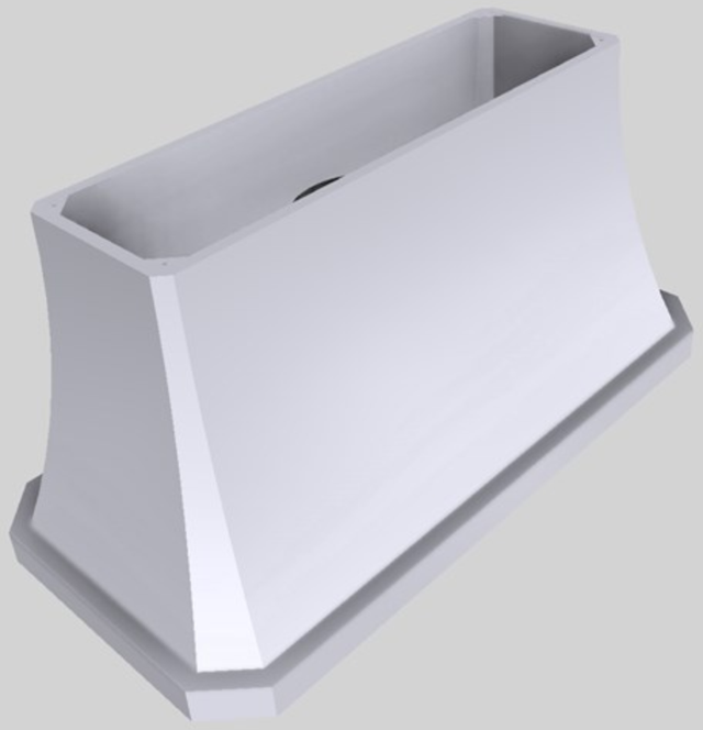 Vent-A-Hood® Designer Series 60" White Island Range Hood-3