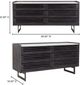 Moe's Home Collection Paloma Charcoal Grey Dresser with White Marble Top-3