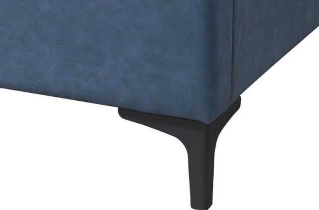 Bernards Bryant Blue King Upholstered Panel Bed-2