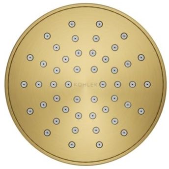 KOHLER® Elate® Vibrant Brushed Moderne Brass 1.5 GPM Single-Function Showerhead-4