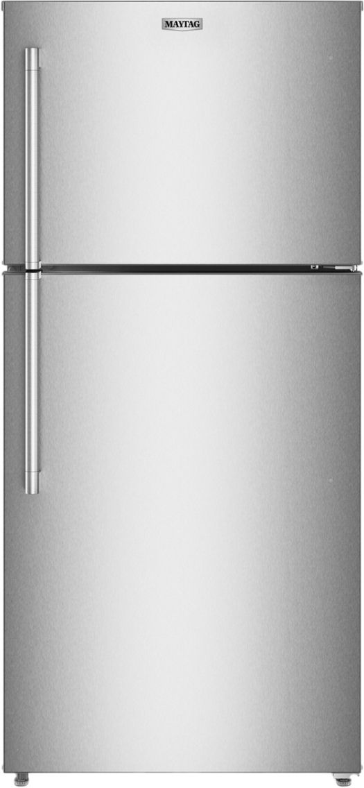 Maytag® 30" 19.3 Cu. Ft. Fingerprint Resistant Stainless Steel Finish Garage Ready Top Freezer Refrigerator-0