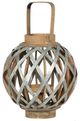 A & B Home Brown/Silver Round Small Shanghai Lantern-1