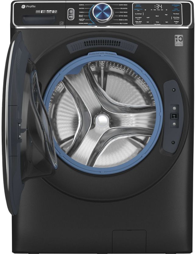 GE® Carbon Graphite Front Load Laundry Pair-2