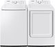 Samsung White Impeller Top Load Washer and Gas Dryer Laundry Pair-0