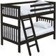 Crate Designs™ Furniture Espresso Finish Twin/Twin Tall Mission Bunk Bed-0