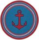Capel Rugs Hyport Anchor Colonial 3' Round Throw Rug-0