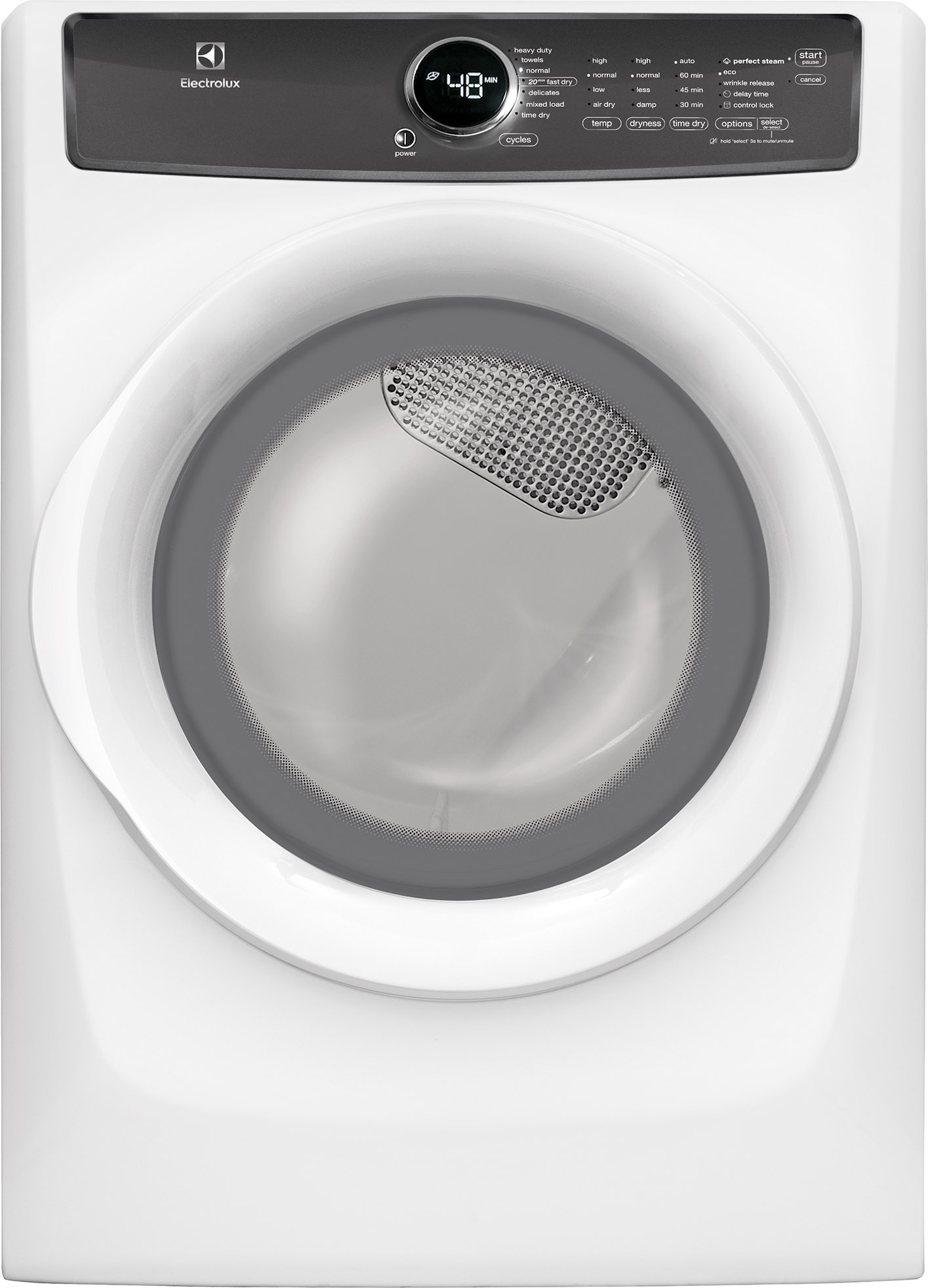 Electrolux Laundry 8.0 Cu. Ft. Island White Front Load Dryer Roby s Furniture Appliance