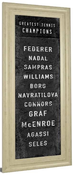Classy Art The Greatest Tennis Champions by The Vintage Collection Wall Art-1
