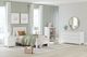Signature Design by Ashley® Hallityn White Twin Panel Platform Bed-4