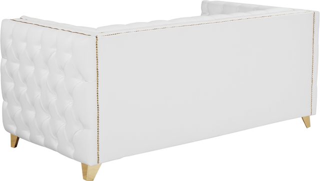 Meridian Furniture Michelle White Faux Leather Loveseat-2