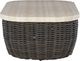 Signature Design by Ashley® Kimora Beige Resin Wicker Outdoor Cocktail Table with Dark Brown Base-2