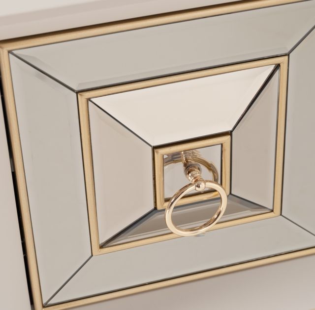 Michael Amini® Madison Glistening Gold Console Table-4