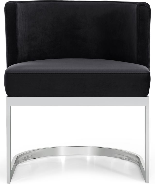 Meridian Furniture Gianna Black/Chrome Velvet Dining Chair-3