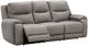 Signature Design by Ashley® Real Moments Ash Power Reclining Sofa with Audio Seating-2
