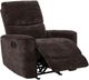 Coaster® Navarro Dark Brown Chenille Upholstered Glider Manual Recliner Chair-5