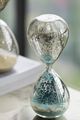 A & B Home Peleus Jade 60-Minute Silvered Hourglass-2