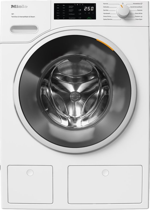 Miele W1 White Edition 2.26 Cu. Ft. Lotus White Front Load Washer-0