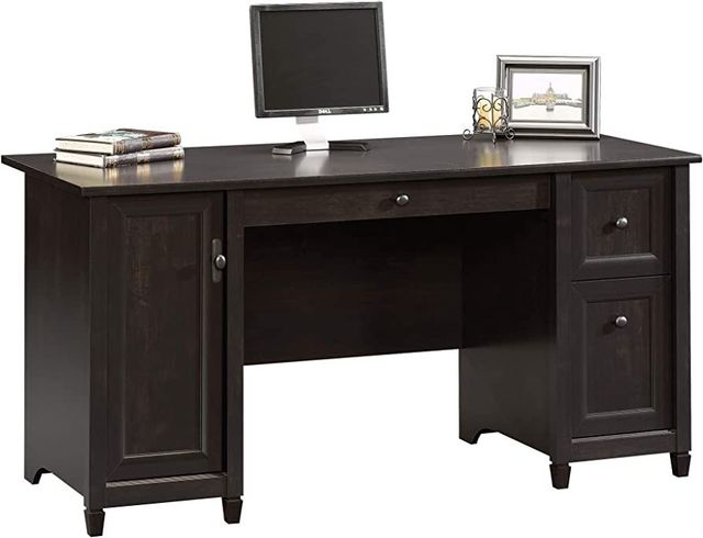 Sauder® Edge Water® Estate Black® Computer Desk-0