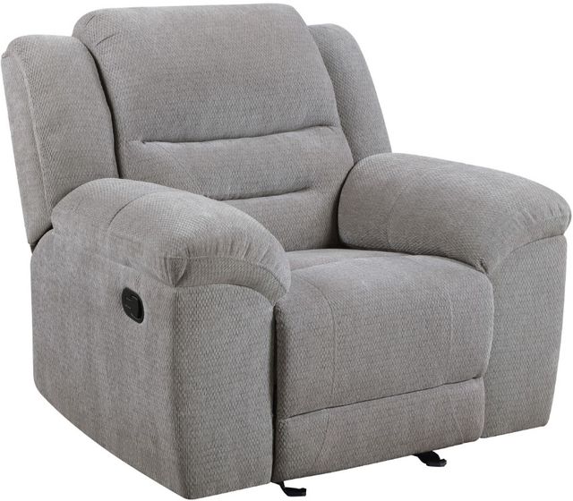 Coaster® Gilson Gray Manual Glider Recliner-0