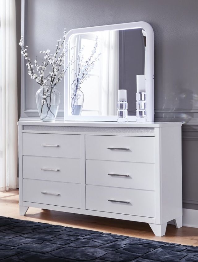 Signature Design by Ashley® Frostlyn White Dresser and Mirror-2