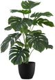 Monarch Specialties Inc. Green/Black 24" Artificial Potted Monstera-0