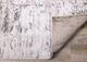 Tapis Chorus gris, blanc et noir vielli 5'3" x 7'7" Kalora Interiors -4