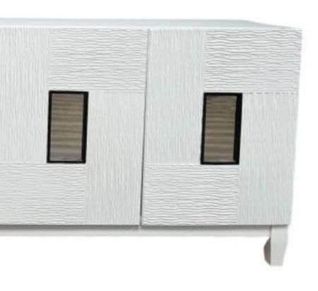 Million Dollar Rustic White Console Table with Mirror-1