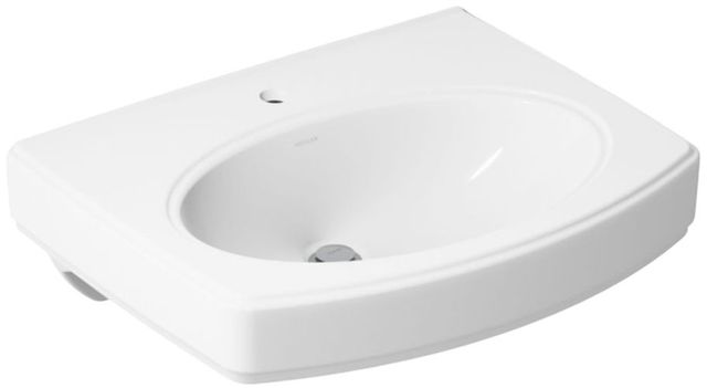 Kohler Pinoir® White 22" Single Hole Oval Wall-Mount Bathroom Sink-0
