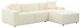 TOV Furniture Olafur 2-Piece Cream Right-Arm Facing Sectional and Chaise-0