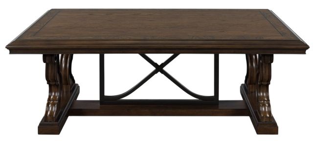 Signature Design by Ashley® Maylee Dark Brown Rectangular Cocktail Table-2