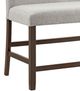 Elements International Seneca Brown/Gray Upholstered Counter Bench-1