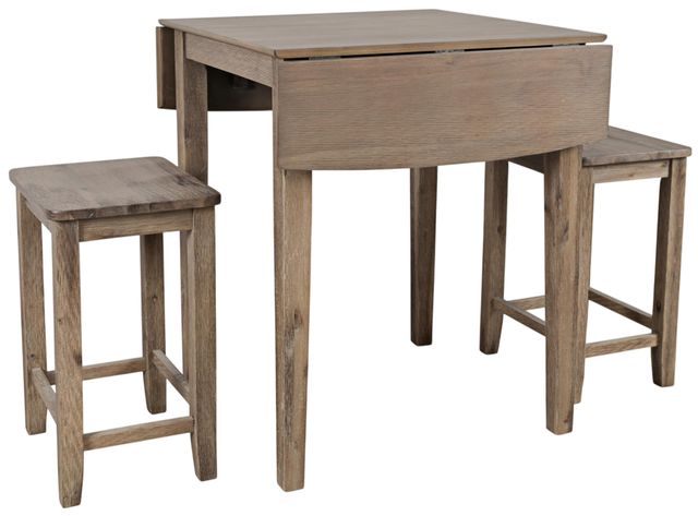 Jofran Inc. Eastern Tides 3-Piece ET Brushed Bisque Counter Dining Set-0