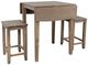 Jofran Inc. Eastern Tides 3-Piece ET Brushed Bisque Counter Dining Set-0