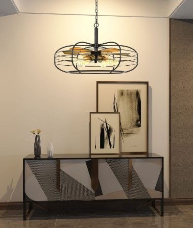 Cal® Lighting & Accessories Margo Dark Bronze Chandelier-2
