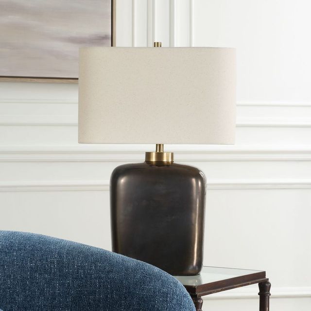 Uttermost® Quentin Dark Bronze Table Lamp-1